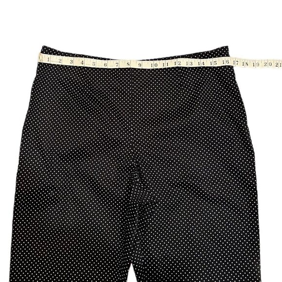 Ellen Tracy Navy And White Polkadot Pull On Pants, Size 10 - Picture 5 of 7